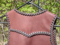 the back of this western style vest has a yoke.