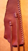 leather vests fasteners that I have made for my braided leather vests
