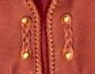 braided leather vest snap closures
