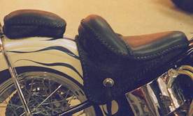 motorcycle seats custom leather braided
