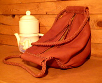 unique leather handbags braided