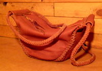 unique leather handbags custom braided